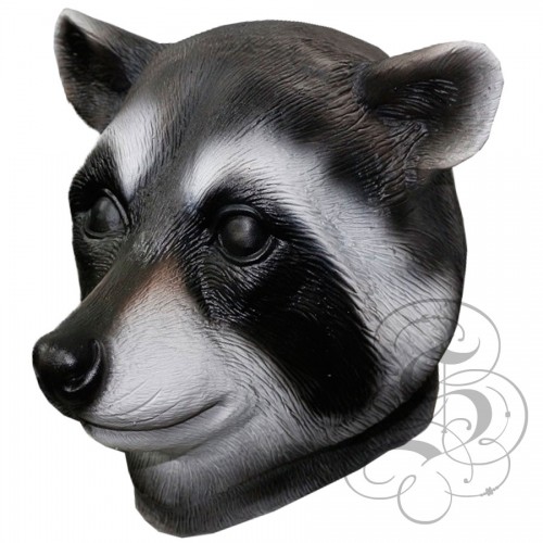 Latex Raccoon Mask Animal Overhead Party Mask
